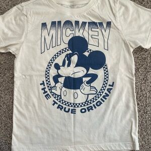 Disney Mickey Graphic Tee for Kids - Cream & Navy
